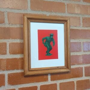 Marty Robbins Big Iron Plastic Army Man Cowboy Framed Art Print